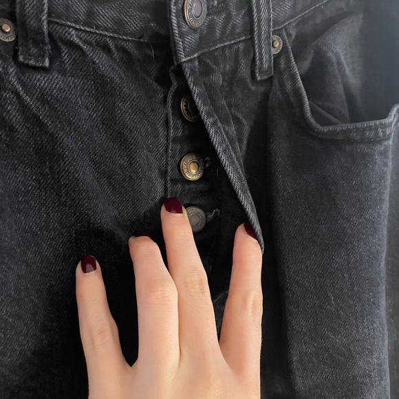 Top Shop Straight Leg Denim - Picture 3 of 5